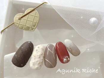 アグニークリッシェ(Agunik Riche)/【バレンタインネイル】