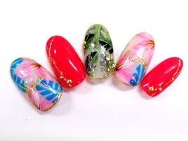 ヤシの木ネイル