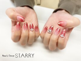 グラデーション パール ビジュー