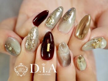 ネイルズアンドスクール ダイヤ(nails&school D.I.A)/きれいめ♪ニュアンスネイル
