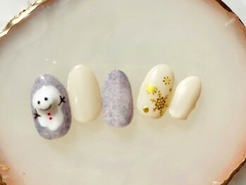 ネイルサロン フローリア(nail salon Florir)/雪だるまネイル