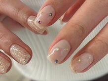 ラクエ(Laque)/ホワイト カラフルストーン