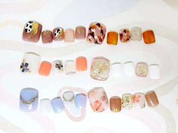 メイクプラスネイル ヴィヴィッド(MAKE+NAIL vivid)/ジェル定額フット ¥6500コース