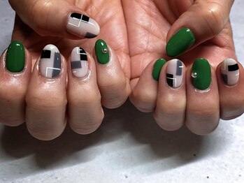 ブロッキングネイル　ワンカラー