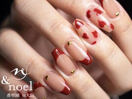 オンブレフレンチ 冬ネイル