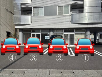 ワンネス 平林店(One’Ness)/サロン前の駐車場4台ご利用◎