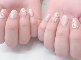 【和風花柄ネイル】