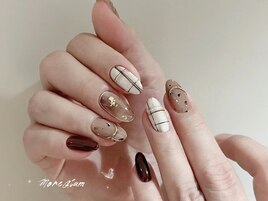 キルティングネイル　秋色　ラメ