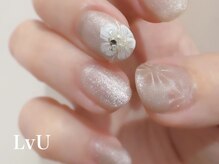 上品フラワーアート 熊本ネイル