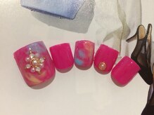 ネイルサロン リリオ(Nail Salon Ririo)/マーブルフットネイル