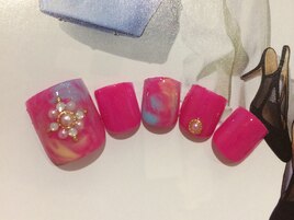 マーブルフットネイル