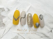 ネイルズプラス(nails plus)/マットミラーネイル