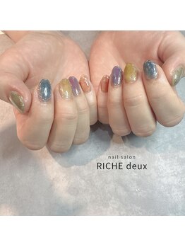 リッシュ ドゥ(RICHE deux)/秋カラーのニュアンスネイル