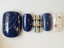 カラ ネイル 中津店(calla nail)/キラキラ夜空