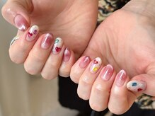 ワンアンドオンリー(One&Only)/マグネットグラデ×ハートネイル