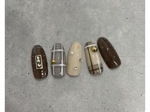ニアウネイル(niau nail.)/Autumn Check design