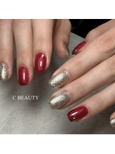 シービューティー(C BEAUTY)/ワンカラー/お正月/赤ネイル