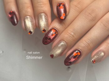 シマー(Shimmer)/バレンタインネイル