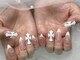 オーロラ アメ村店(AURORA)の写真/【人気No1★韓国パ-ツ付け放題長さ出し10本パーツつけ放題¥13880】/うる艶ネイル/流行りのワンホンもお任せ