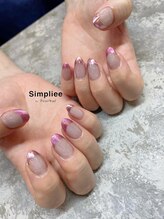 シンプリー 吉祥寺店(Simpliee by Procare nail)/ミラーフレンチ　天野