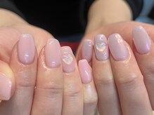 エメリーネイル(emelee nail)/ピンクオーロラネイル
