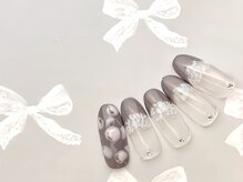 ネイルサロン&スクール ジーナ(GINA)/レース模様が可愛い♪フレンチ