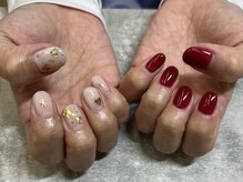 ネイル クランツ(nail kranz)/ハート&フラワーネイル