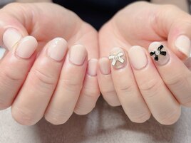 肌馴染みピンクベージュワンカラ