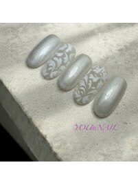 シルキーパールアラベスクネイル