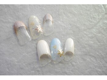 ネイルサロン ブリオン(Nail Salon Bullion)/クリスタルスノーネイル