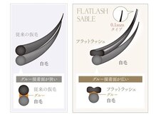 まつ毛エクステ専門サロン マドモア 大津店/特殊形状＞フラットラッシュとは