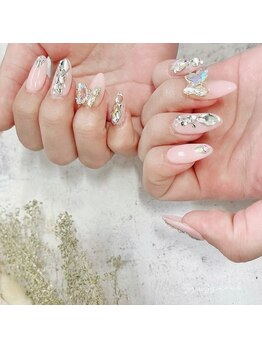 シシュ 姫路店(SyiSyu)/キラキラバタフライネイル