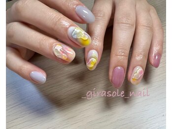 ジラソーレ(girasole)/ぷくぷくネイル