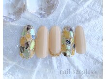 ネイル シーグラス(nail seaglass)/上品シェルネイル
