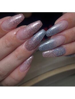 レブラン(r'e blanc)/ラメグラデーション/ワンホン