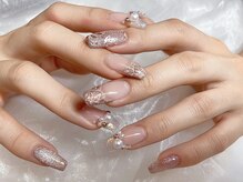 ネイルアンドアイラッシュ シシュ なんば本店(nail&eyelash SyiSyu)/フレンチフラワーネイル