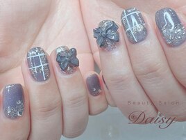 マグネットネイル　チェック柄