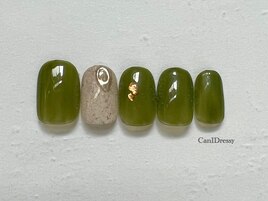 抹茶カラーネイル