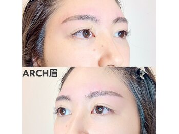 アイラッシュ アンド スパ アーチ(ARCH)/並行眉はもう古い？！