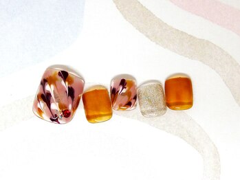 メイクプラスネイル ヴィヴィッド(MAKE+NAIL vivid)/ジェル定額フット ¥6500コース