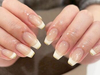 グラマラス プレジール 中野店(glamourous plaisir)の写真/こだわりやトレンド感を詰め込んだシンプルネイルが可愛い！持ち込みデザインOK◎[パラジェル/フィルイン]