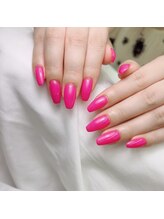 アートネイル ギャラリー(Art nail Gallery)/ビビッドピンクで華やか
