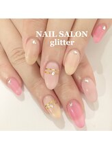 ネイルサロン グリッター(NAIL SALON glitter)/シアーネイル