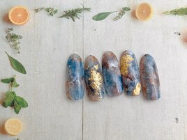 天然石風☆金箔がポイント！