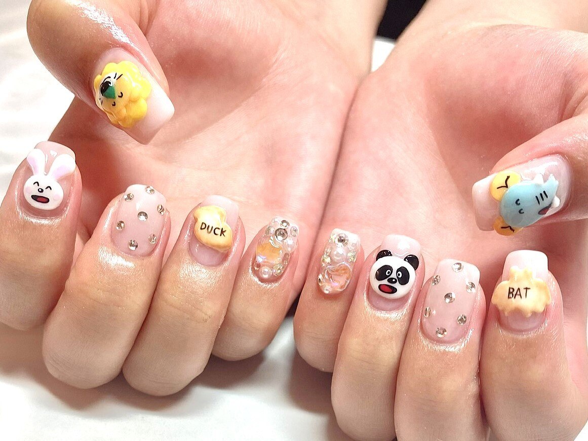 のん様　ご確認ページ　3dネイルパーツ 3dネイルパーツ 確認用【らくがき風 チップ&デール どんぐり 痛