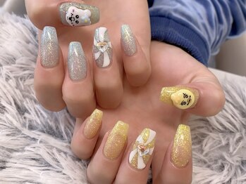 ロエン 北岡崎(ROEN)/ンポちゃむネイル(3D別途)