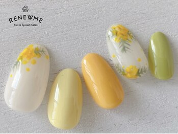 レニューム 祖師ヶ谷大蔵店(RENEWME)の写真/《マンスリートレンドデザイン》は毎月10種類以上リリース♪大人上品な春のデザインを豊富にご用意♪