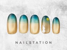 ネイルステーション アトレ四谷店(NAIL STATION)/お月見ネイル／パラジェル