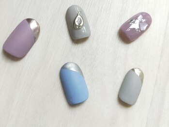 ナビネイル(Nabi nail)/ミラーネイル☆ニュアンス