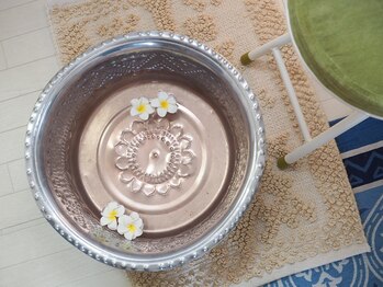 ラ ペルル/一部メニューにフットバス付き♪